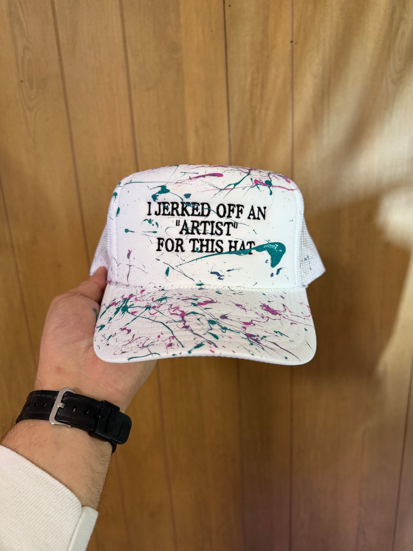 I jerked off an “Artist” for this hat