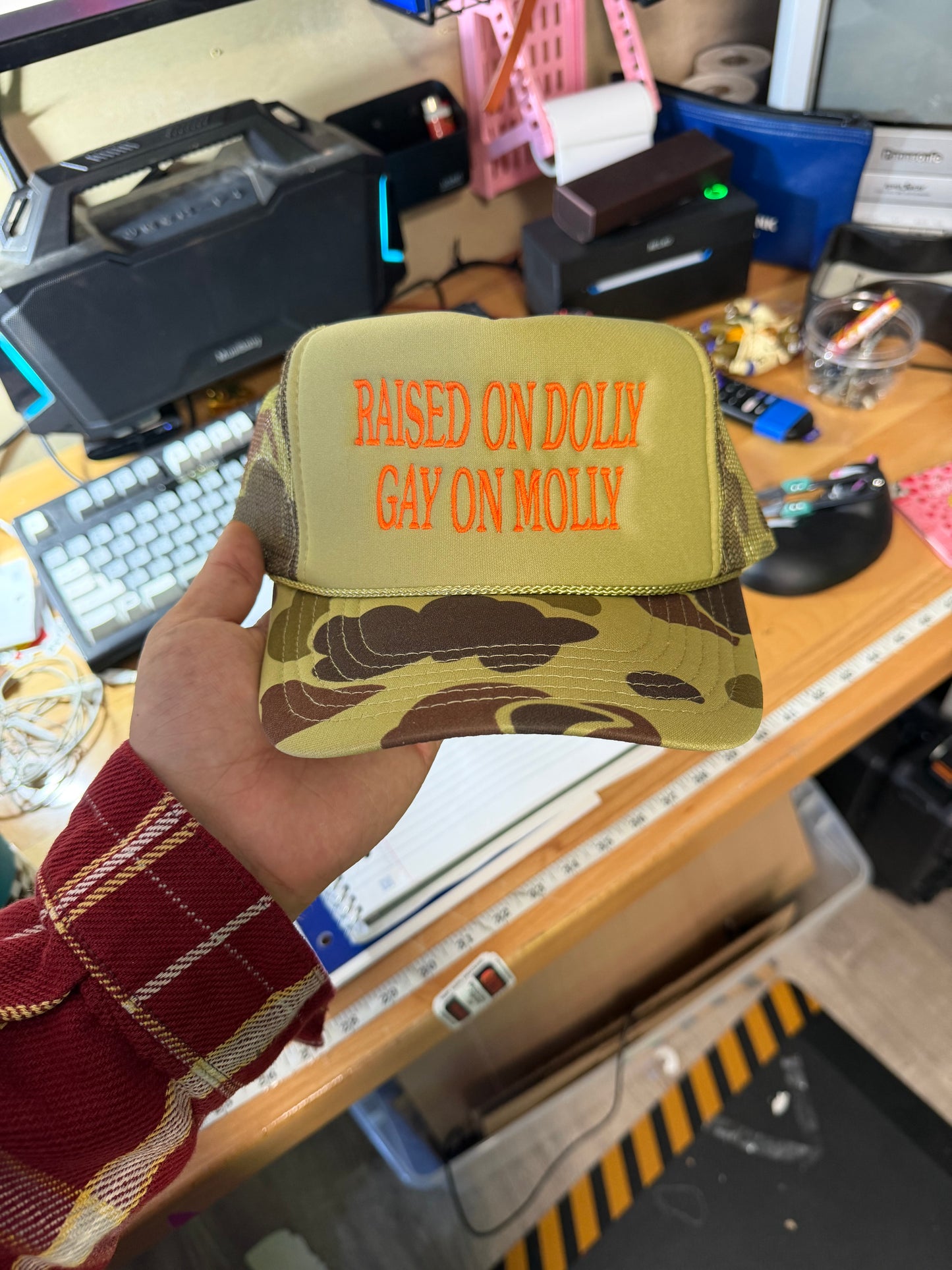 Raised on Dolly Gay on Molly (2 tone camo)