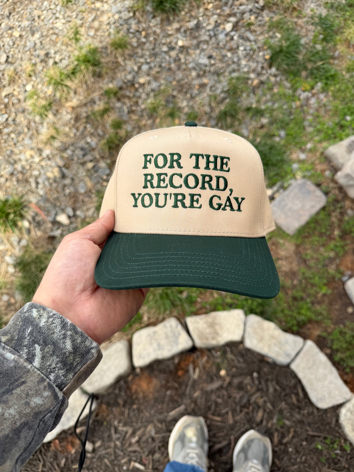 FOR THE RECORD, YOU'RE GAY (green/Khaki)