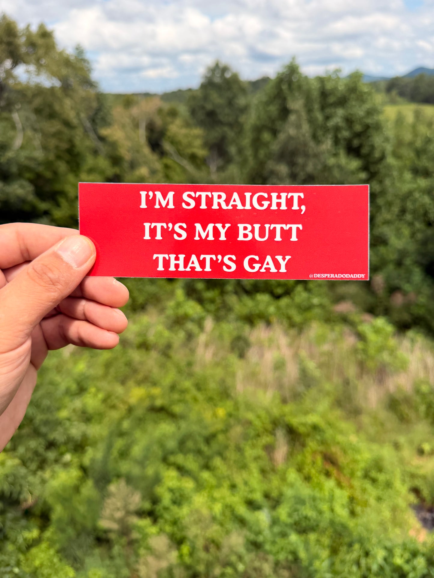 I’m Straight, It’s my butt that’s gay sticker