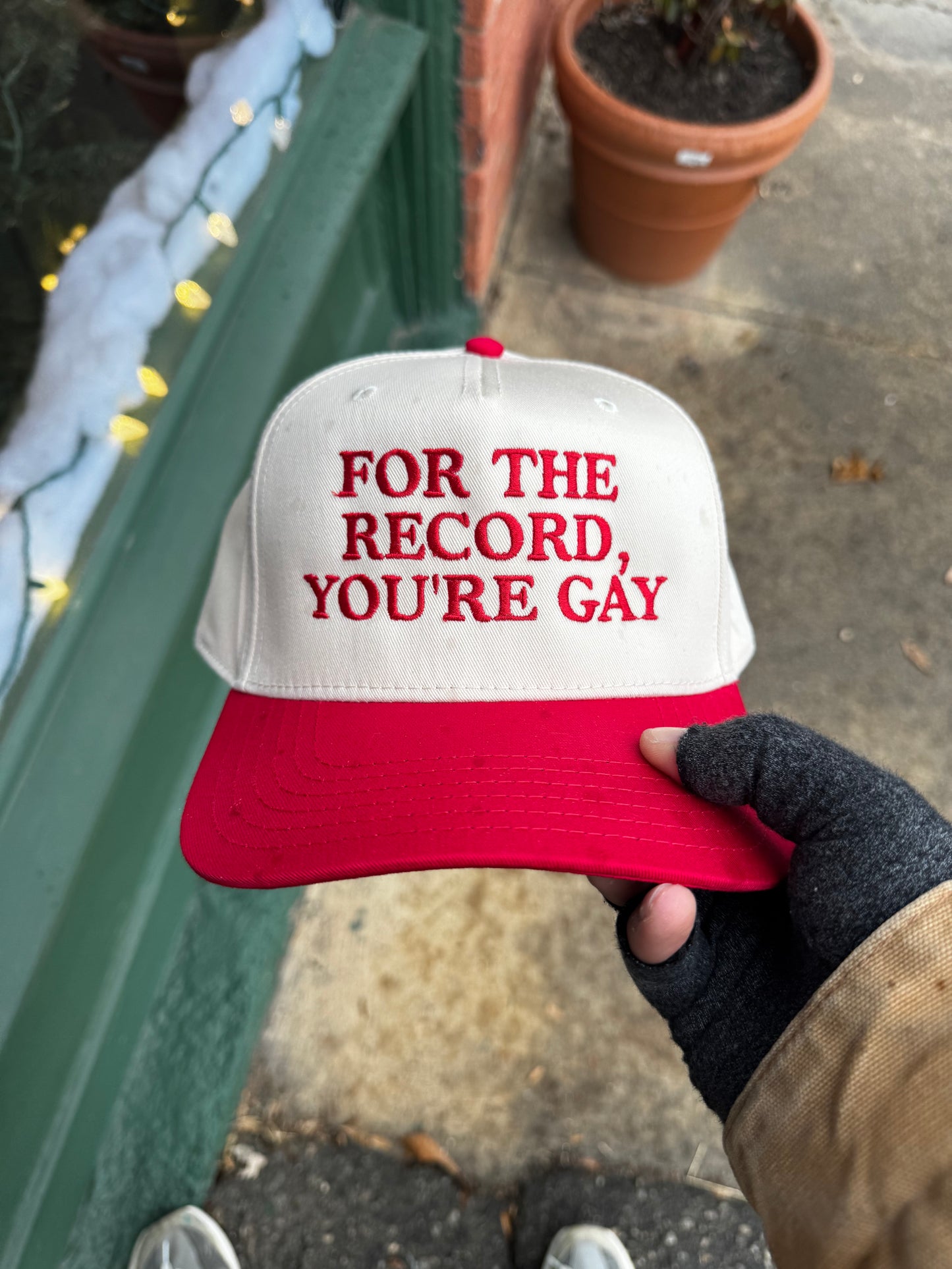 FOR THE RECORD, YOU'RE GAY (RED/TAN)