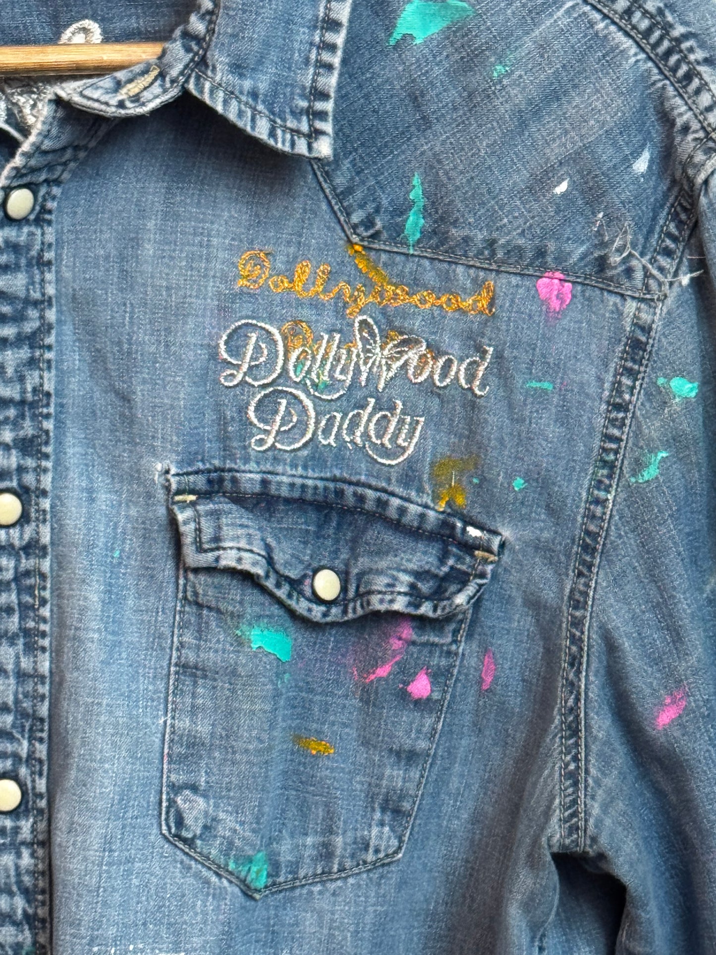 Desperado Daddy Wabi Sabi Denim Pearl Snap