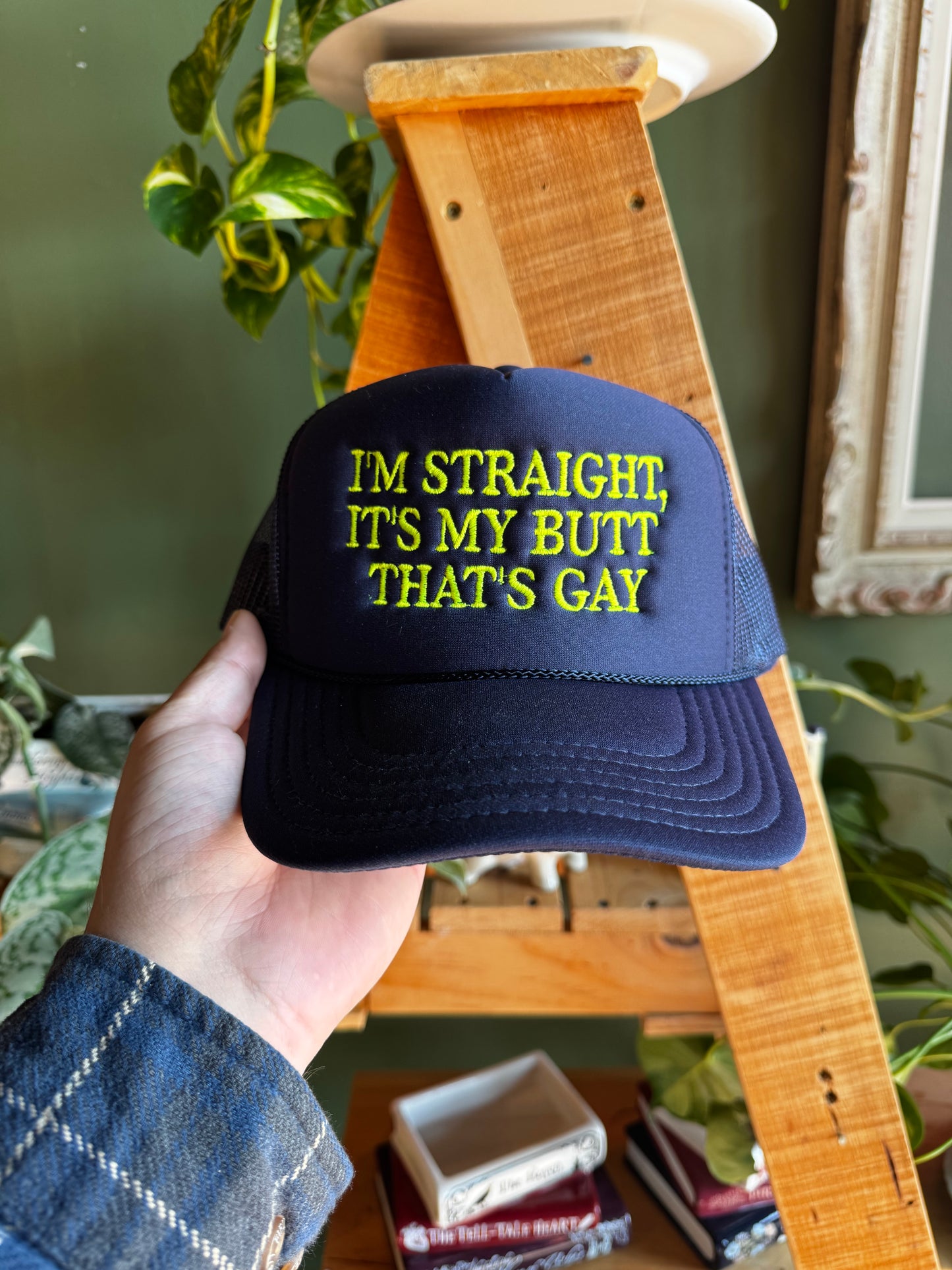 I’m Straight, It’s My Butt That’s Gay (NAVY/ Neon Yellow)