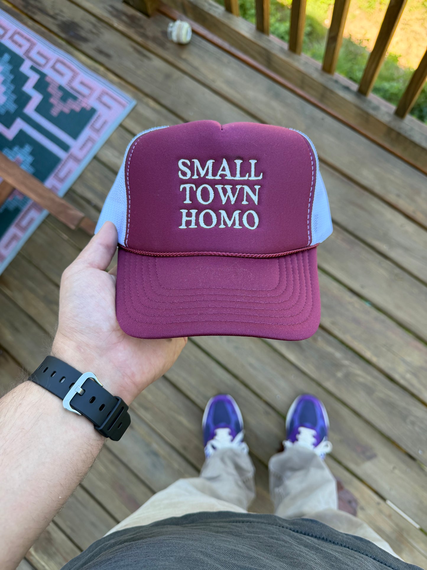 Small Town Homo (Maroon)