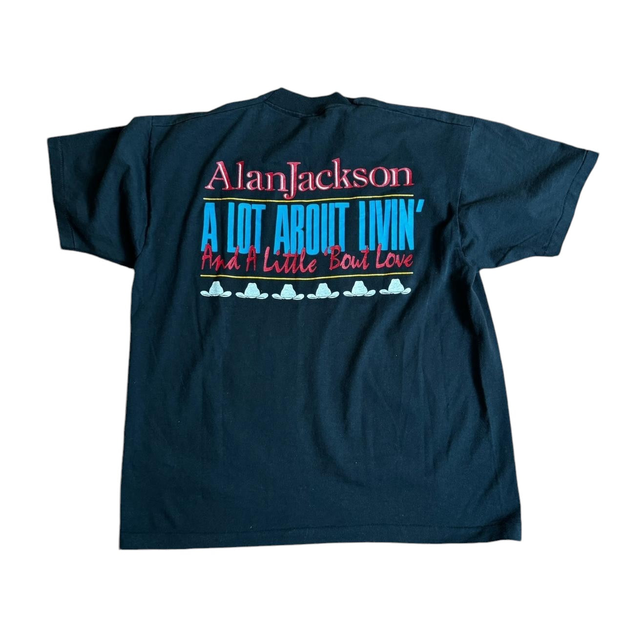 1993 Alan Jackson A LOT ABOUT LIVING TOUR TEE XL