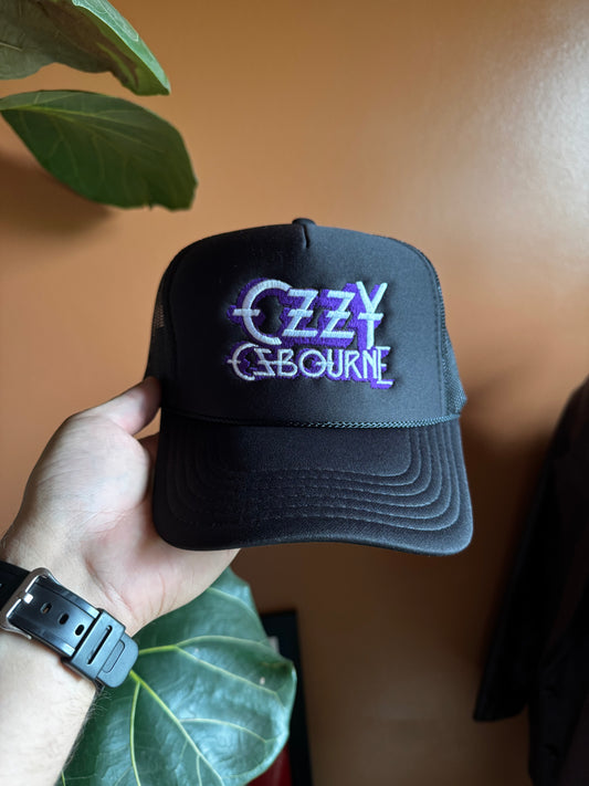 Ozzy Osborne Homage Trucker (Purple/black)