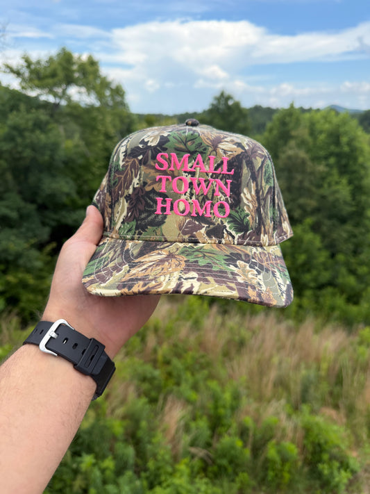 Small Town Homo (camo/neon pink)