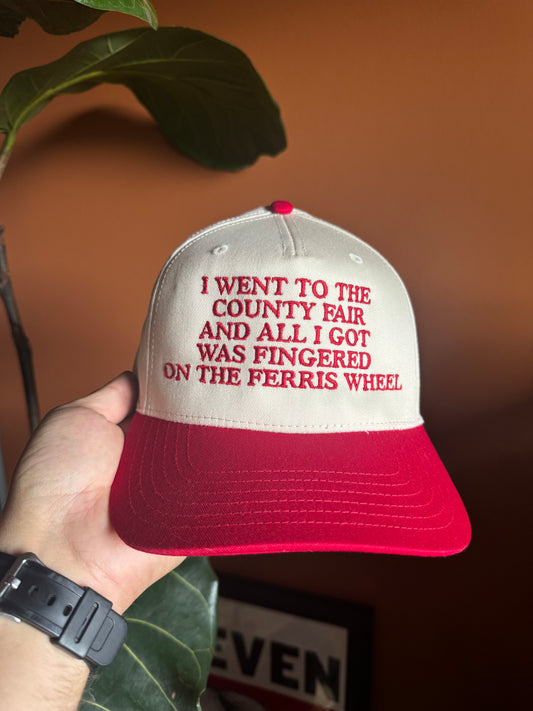 I went to the county fair baseball hat