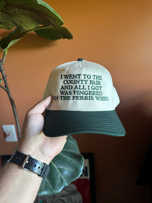 I went to the county fair baseball hat (Green)