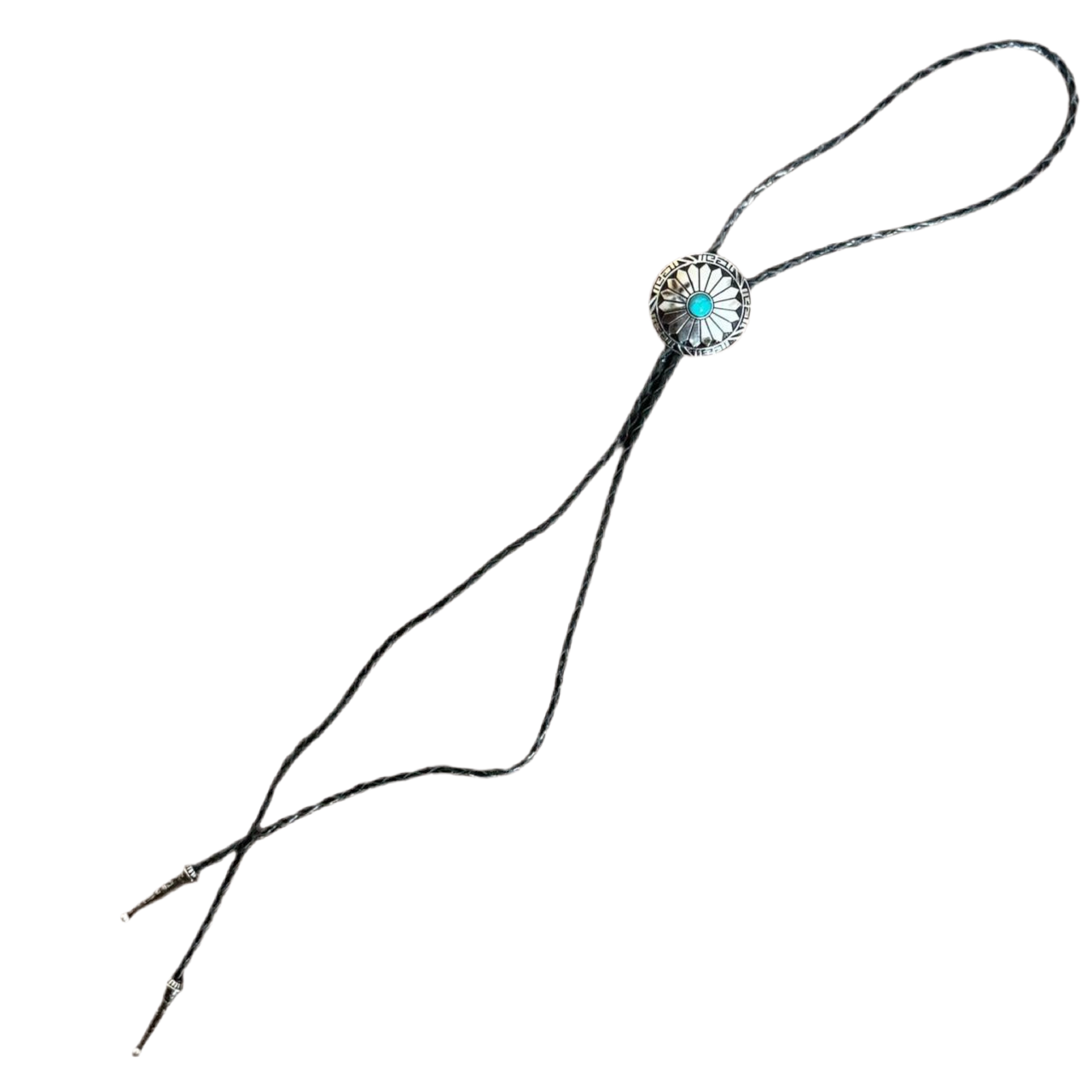 Turquoise Bolo Tie Round