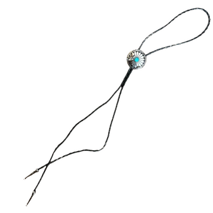 Turquoise Bolo Tie Round