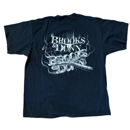Vintage 90s Brooks and Dunn Borderline Tee XL
