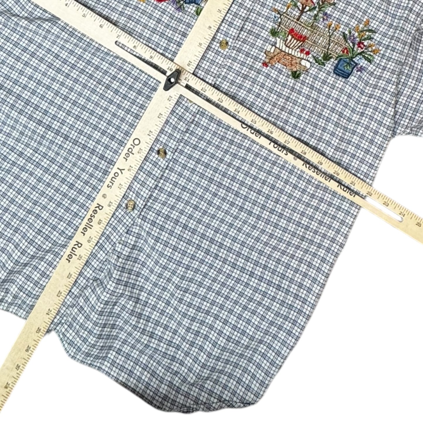 Garden Embroidered button up