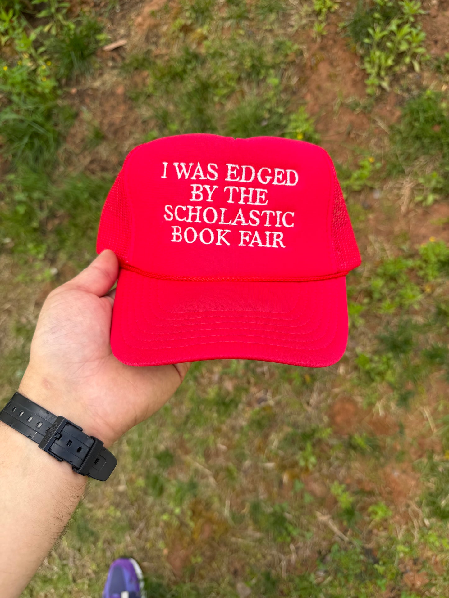 I was edged by the scholastic book fair