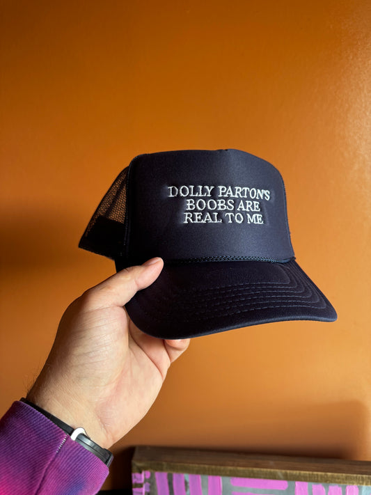 Dolly Partons Boobs Are Real To Me (Navy)