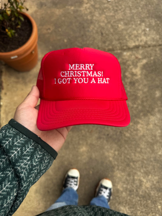 Merry Christmas! I Got You a Hat – Funny Holiday Trucker Ha